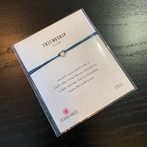 Dogeared Blue & Black Friendship Bracelet